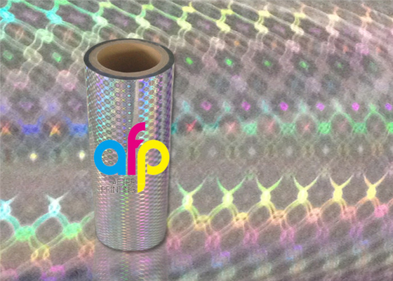 20 Mic PET rolka do holograficznego druku na sucho, przezroczysta folia poliestrowa z wzorem tęczy