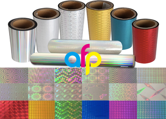 Folia holograficzna na gorąco laserowa Bez szwu tęczowy przezroczysty materiał PET EVA